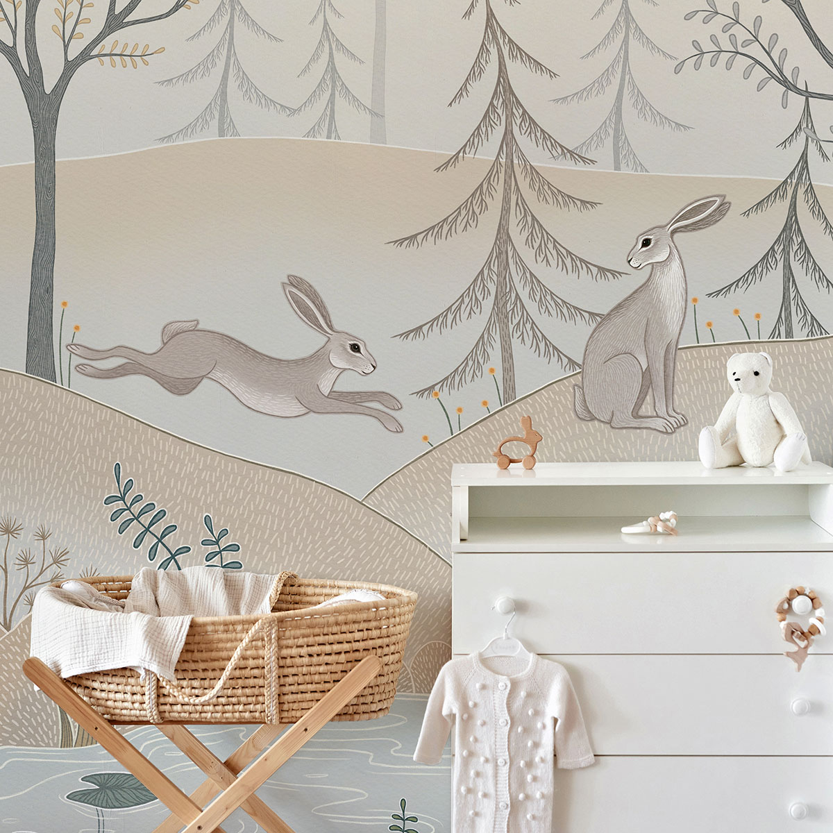 Изменим расположение элементов на обоях