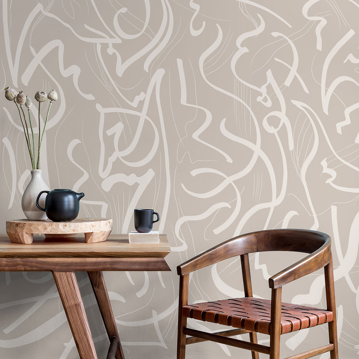 Изменим масштаб рисунка обоев