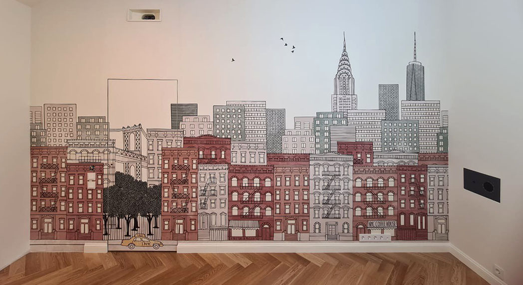 Поклейка обоев