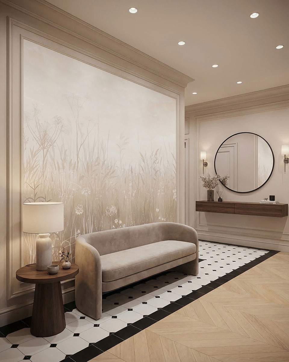 Обои для светлой прихожей