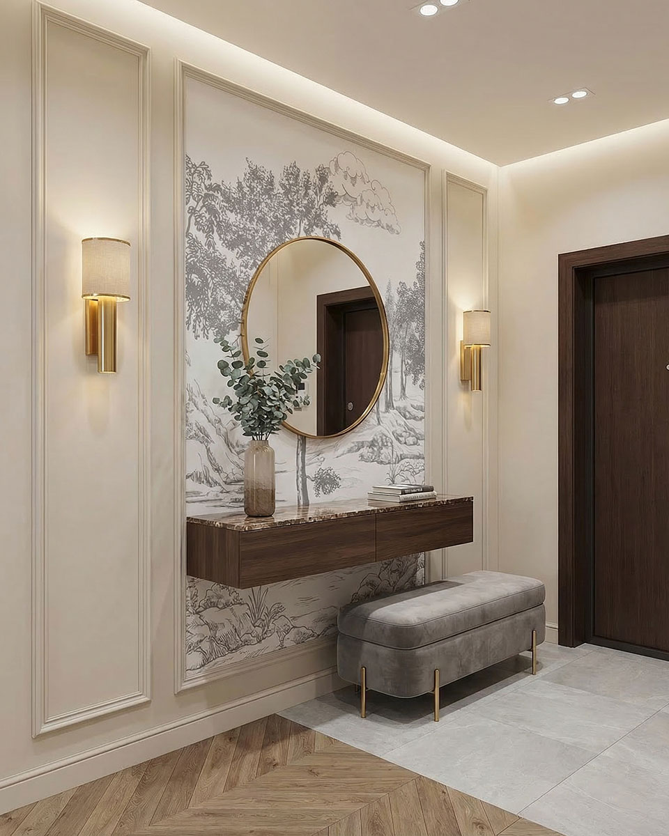 Обои в прихожую