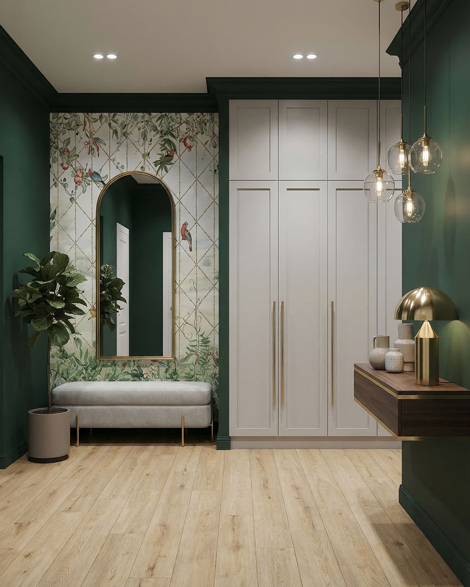 Обои в прихожей