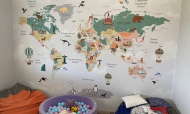 Отзыв на Детская карта мира с достопримечательностями и животными - 3