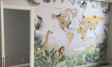 Отзыв на Детская карта мира с тропическими животными