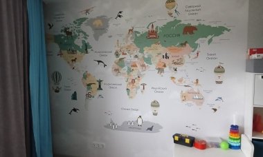 Отзыв на Детская карта мира с достопримечательностями и животными - 3