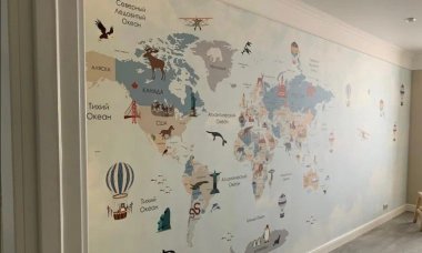 Отзыв на Детская карта мира с достопримечательностями и животными - 3