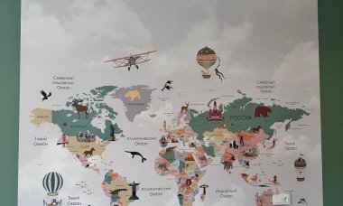 Отзыв на Детская карта мира с достопримечательностями и животными - 3