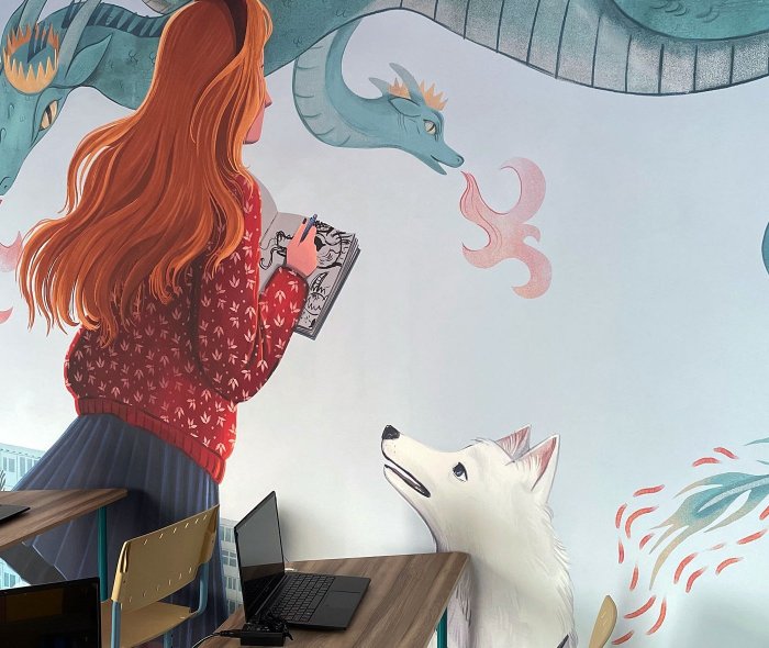 Обои для классов Детской художественной школы имени Саутова