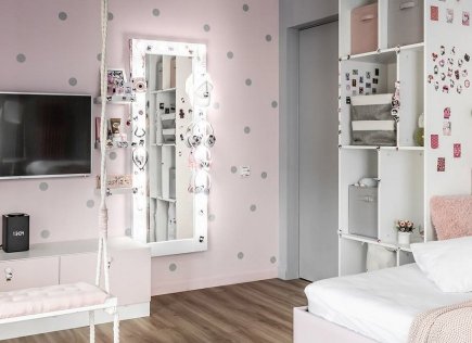 35 оттенков серого: обои с облаками от Alltowall для комнаты девочки