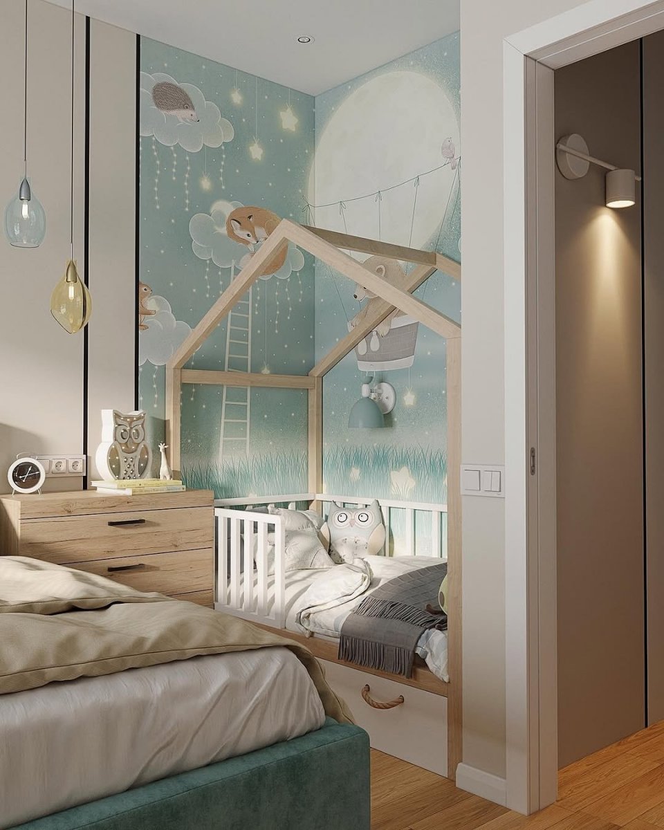 Родительская спальня+детская: как сделать уютное пространство для новорожденного, пока у него нет отдельной комнаты