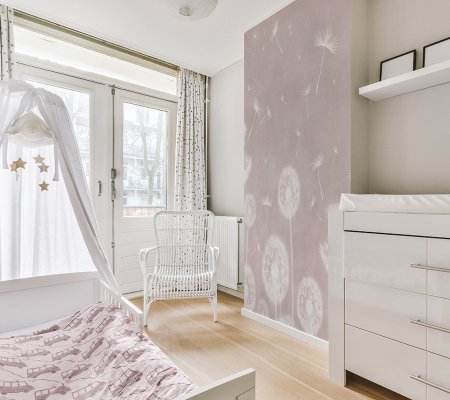 Флизелиновые обои по рулонам «Одуванчики», 224х308 см