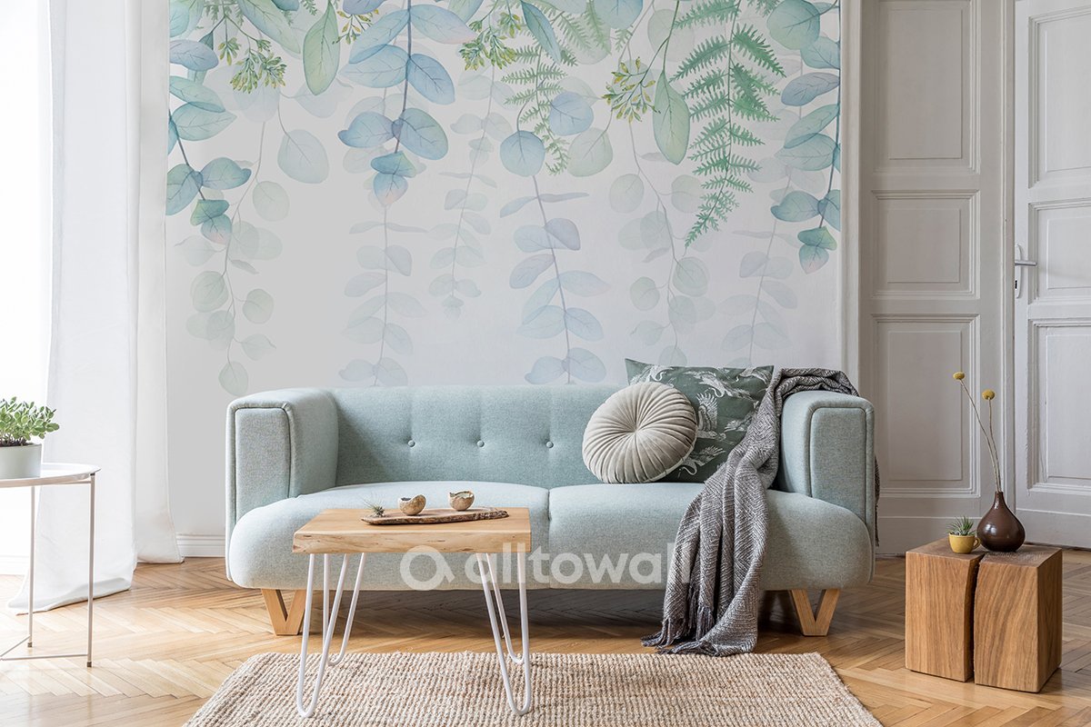 Бесшовные обои «Эвкалипт-2», 365х266 см