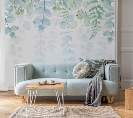 Бесшовные обои «Эвкалипт-2», 365х266 см