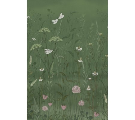 Флизелиновые обои по рулонам «Полевые цветы-3», 184x273 см